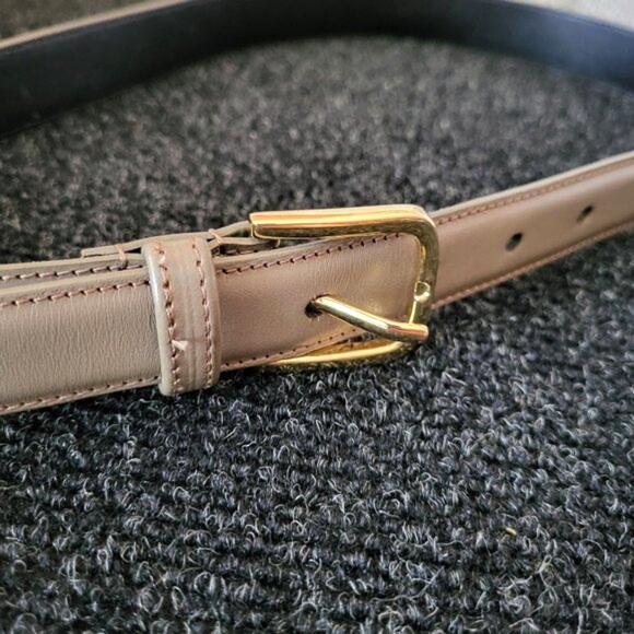 AMERICAN APPAREL Women's Light Brown/Tan Belt with Gold Buckle XXS - Picture 2 of 3